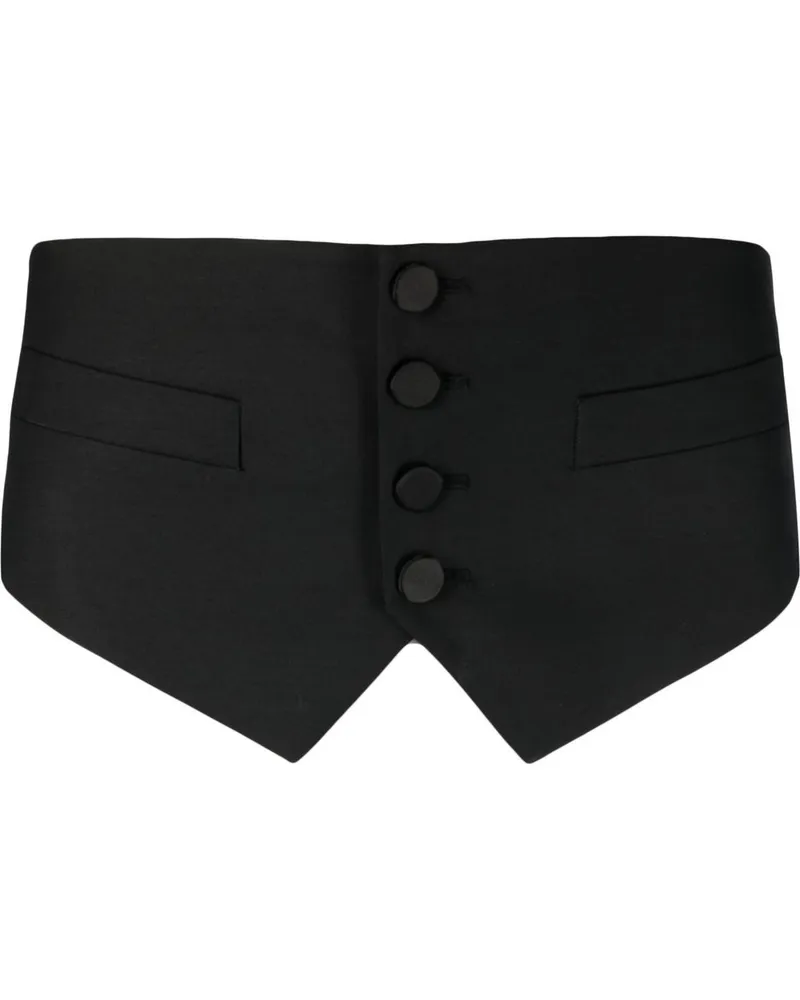 Dsquared2 Kummerbund mit Knopfleiste - Schwarz Schwarz
