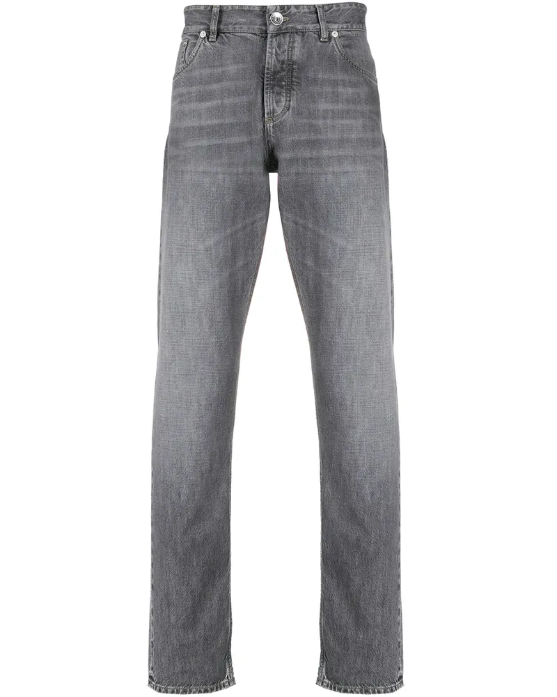Brunello Cucinelli Jeans mit geradem Bein - Grau Grau