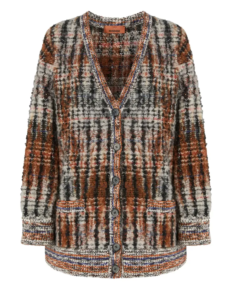 Missoni Cardigan mit V-Ausschnitt - Braun Braun