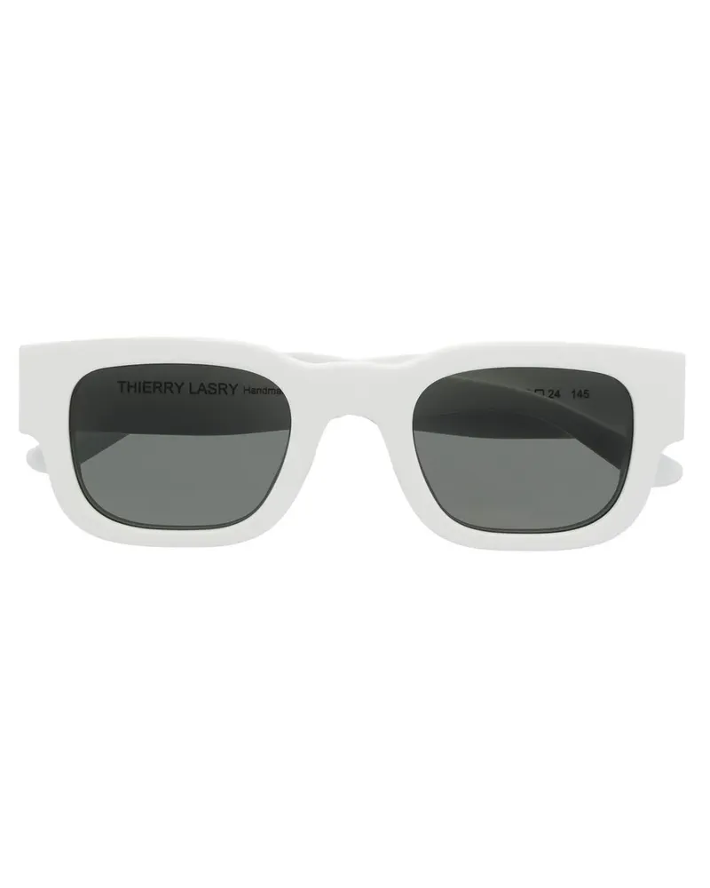 Thierry Lasry Eckige Foxxxy Sonnenbrille - Weiß Weiß