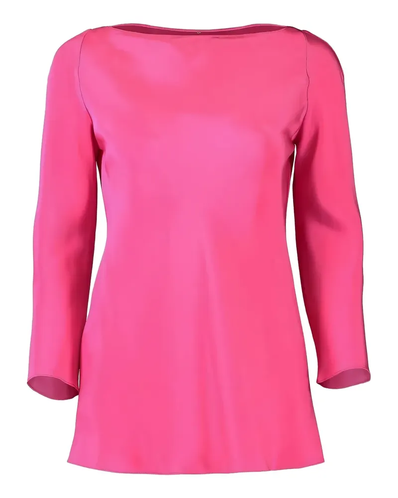 Peter Cohen Bluse mit U-Boot-Ausschnitt - Rosa Rosa
