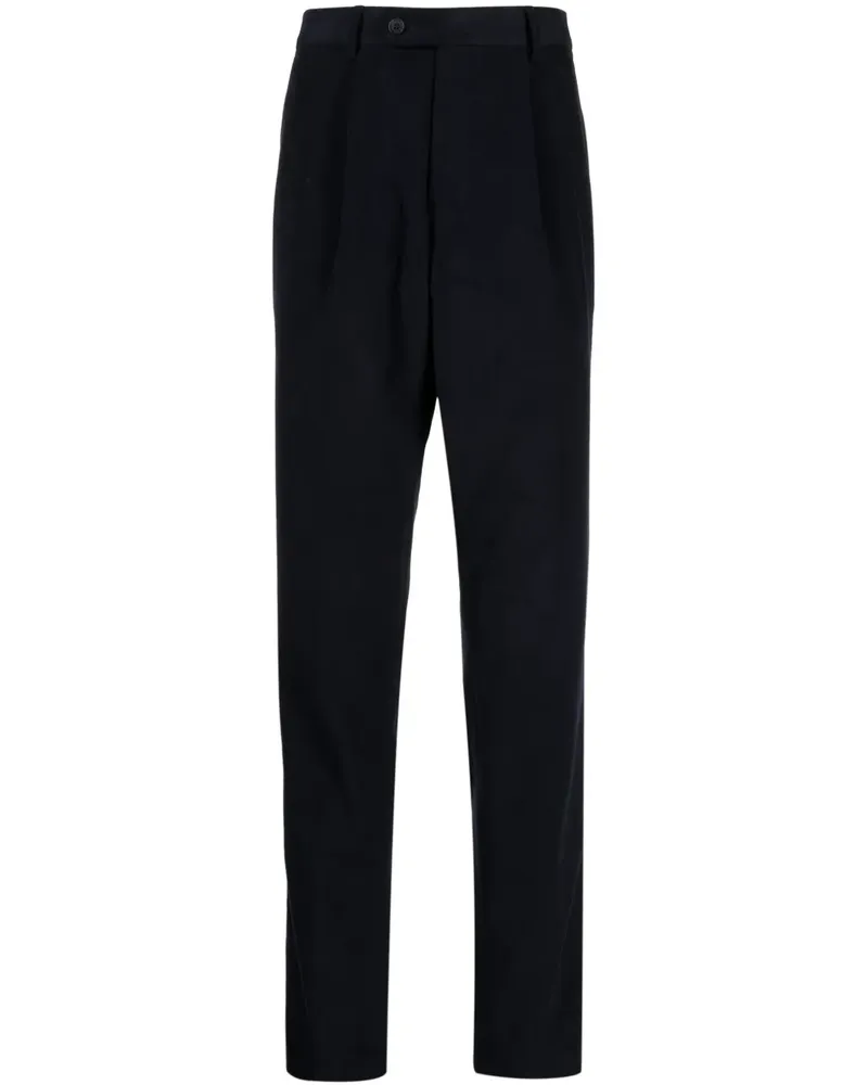 N.Peal Slim-Fit-Hose mit Falten - Blau Blau