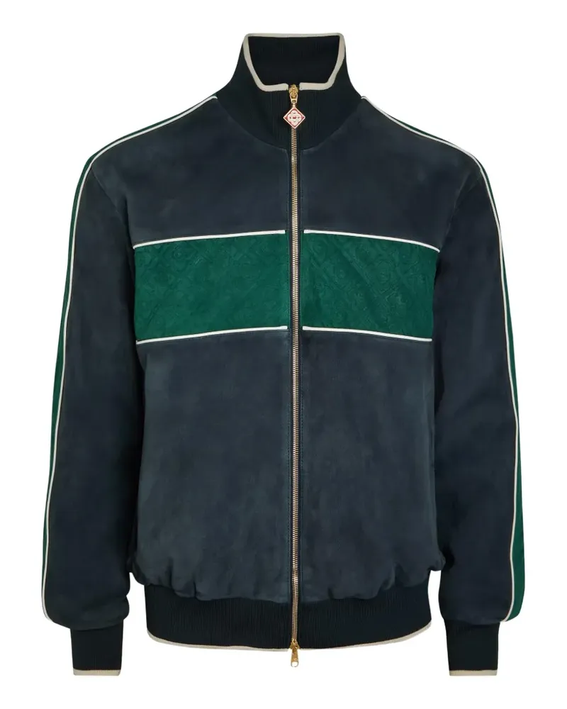Casablanca Paris panelled logo-embossed jacket - Blau Blau