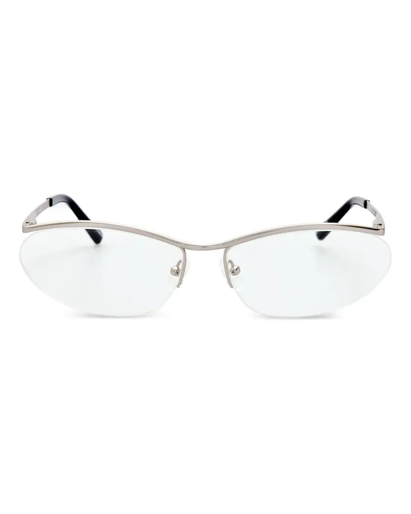 Linda Farrow cat-eye frame glasses - Silber Silber