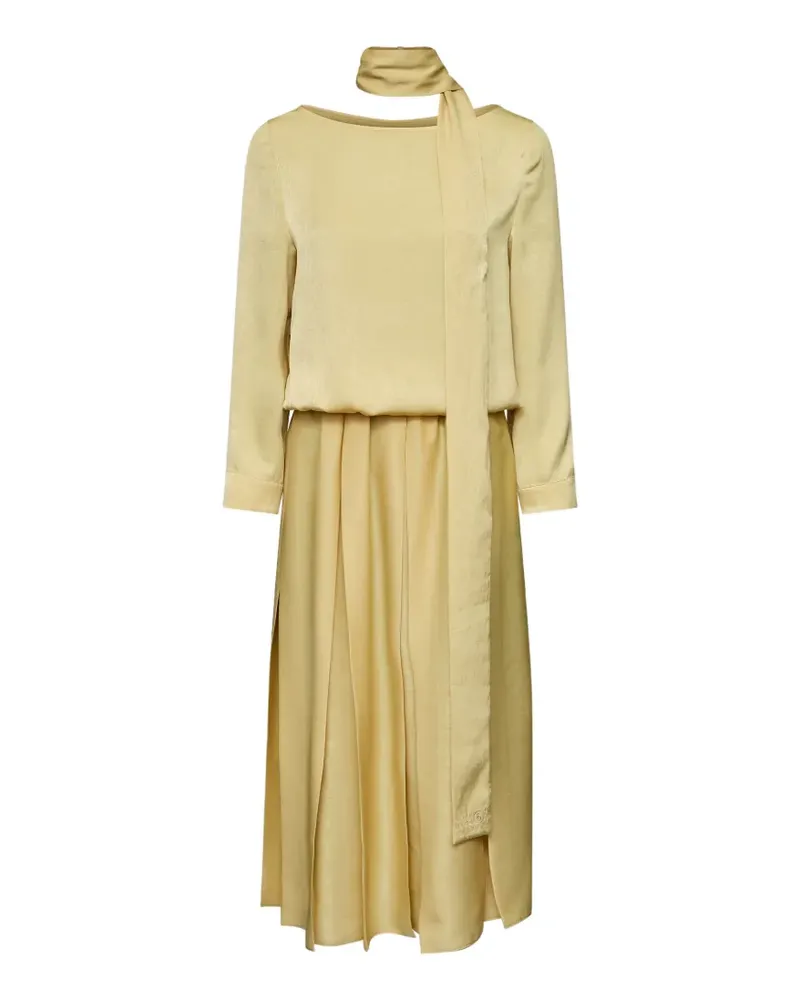 Maison Margiela Kleid mit Schaldetail - Gelb Gelb