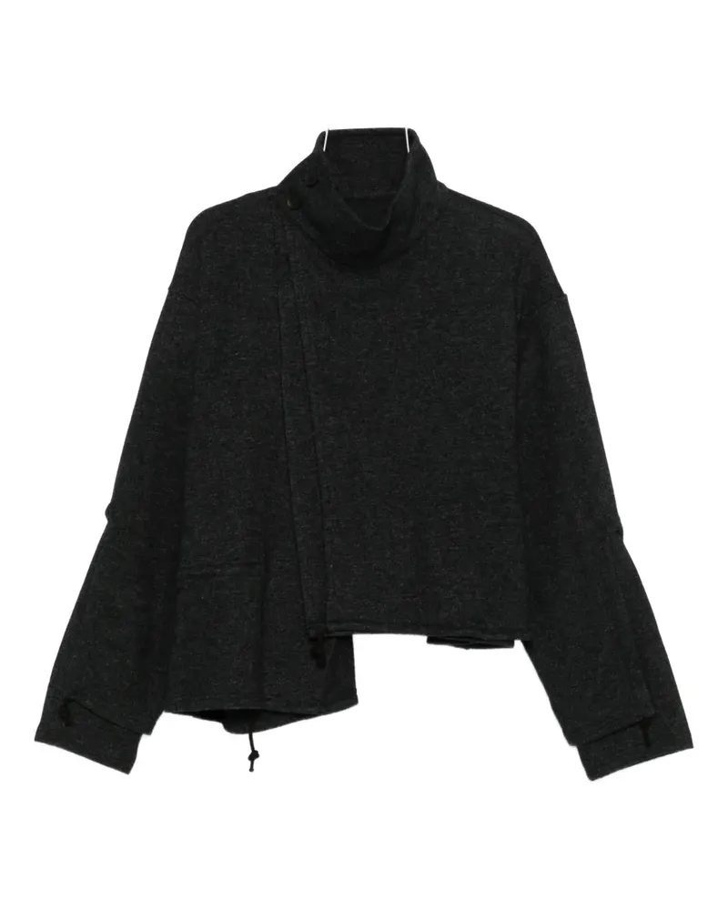 Yohji Yamamoto Pullover mit Stehkragen - Grau Grau