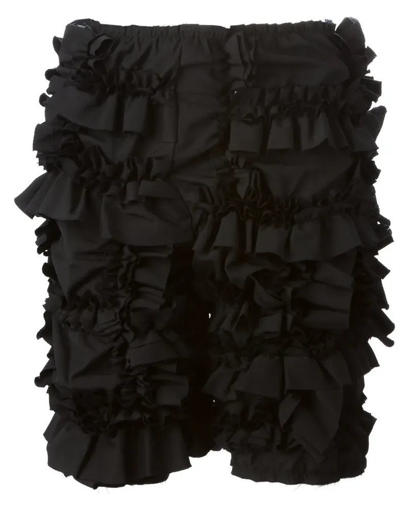 Comme des Garçons Rüschenbesetzter Rock - Schwarz Schwarz