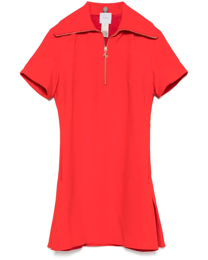 Patou Minikleid aus Krepp - Rot Rot