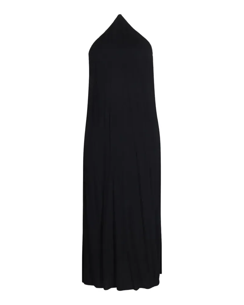 Reformation Damaris halterneck midi dress - Schwarz Schwarz