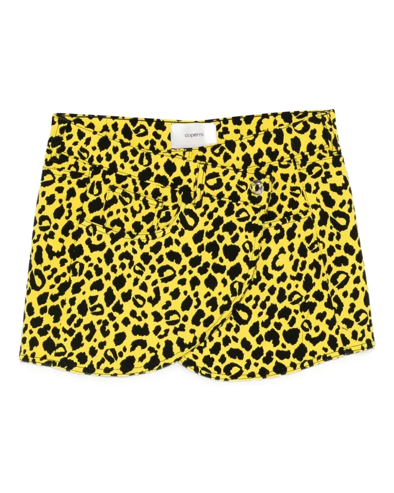 COPERNI Rock mit Leoparden-Print - Gelb Gelb