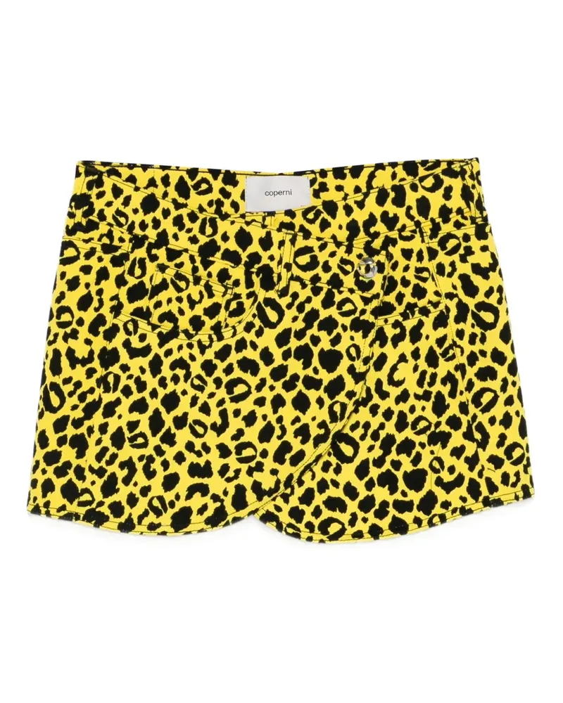 COPERNI Rock mit Leoparden-Print - Gelb Gelb