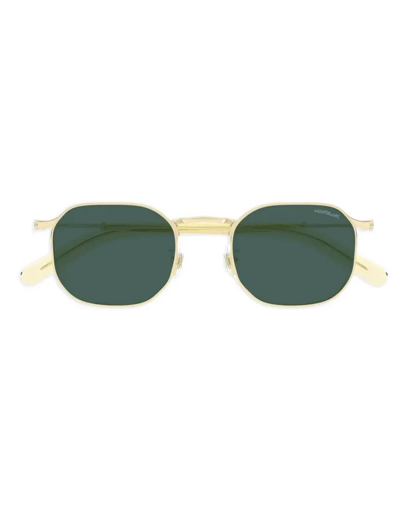Montblanc geometric-frame sunglasses - Gold Gold