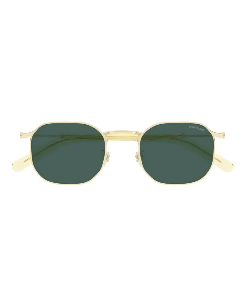 Montblanc geometric-frame sunglasses - Gold Gold