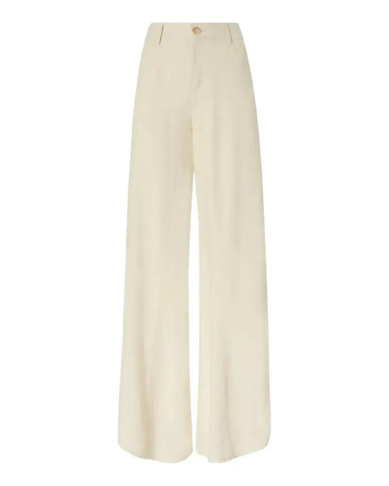 Pinko wide leg linen trousers - Nude Nude