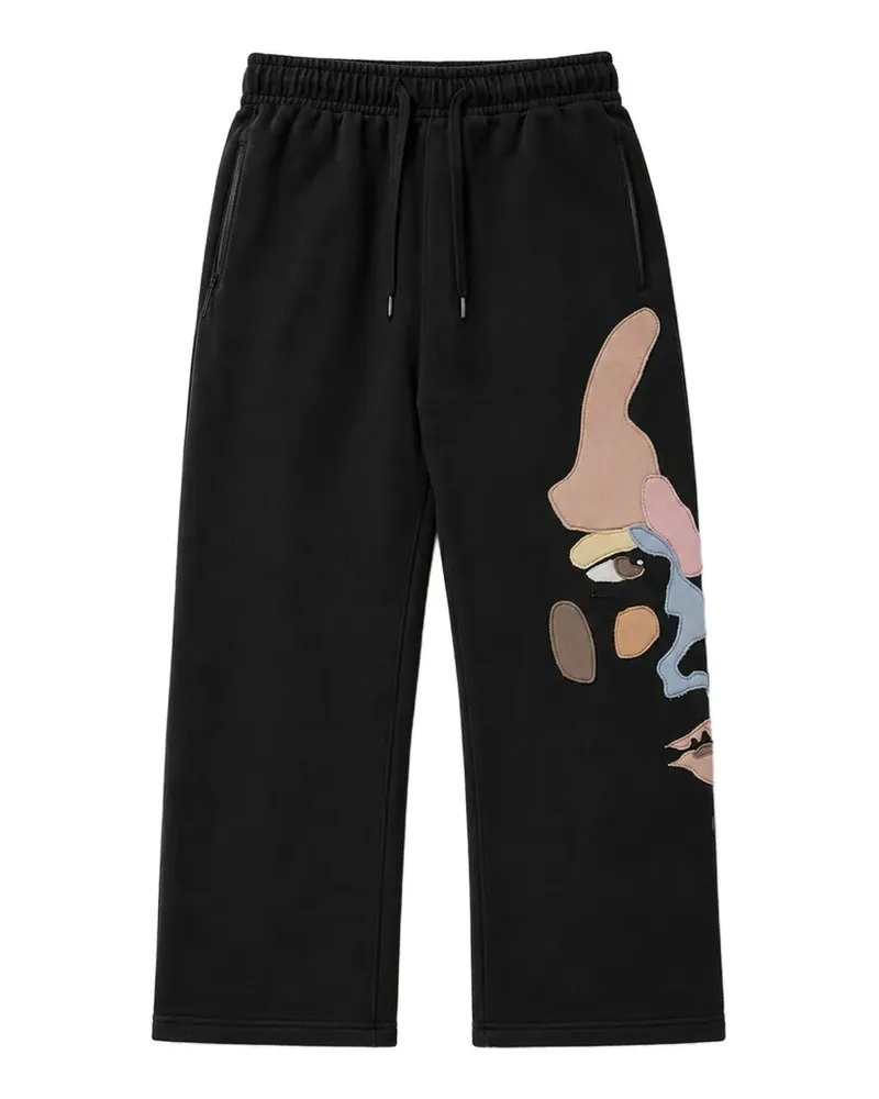 KidSuper Side Eye Face Jogginghose - Schwarz Schwarz