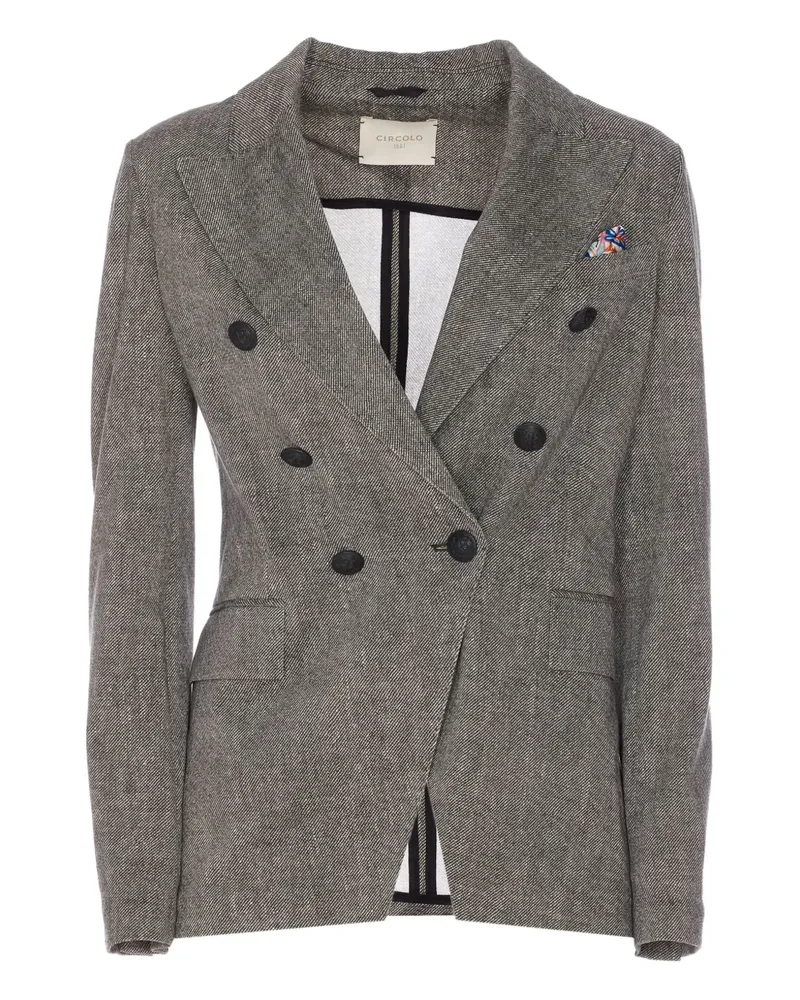CIRCOLO 1901 Doppelreihiger Blazer - Grau Grau