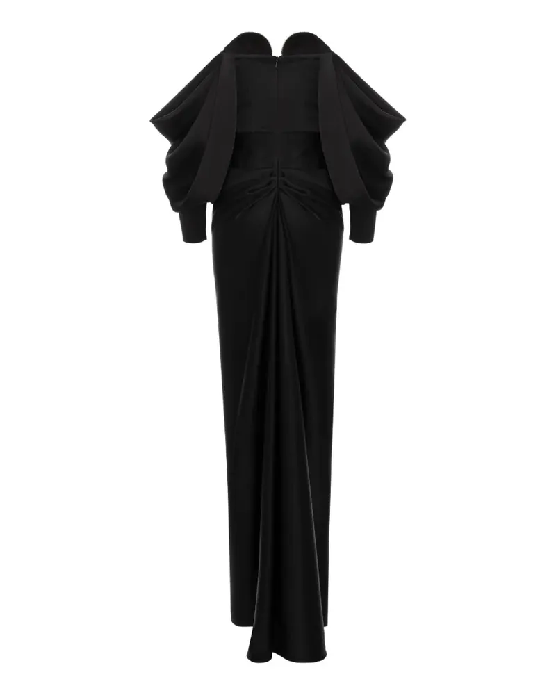 Cristina Savulescu The Warrior Maxikleid mit Pailletten - Schwarz Schwarz