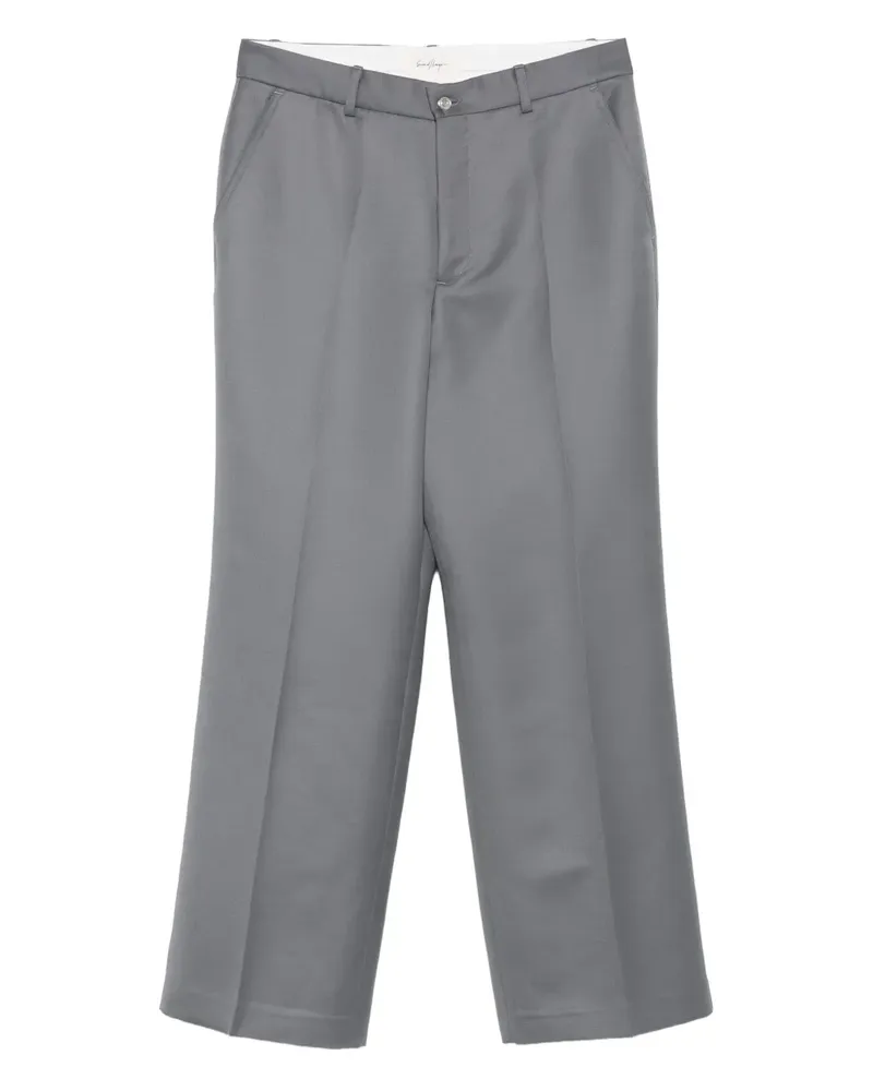 Second/Layer Hose mit Bundfalten - Grau Grau