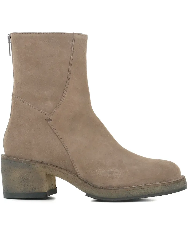 Pantanetti 60mm suede ankle boots - Nude Nude