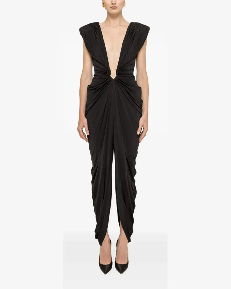 NISSA Geraffter Jumpsuit - Schwarz Schwarz