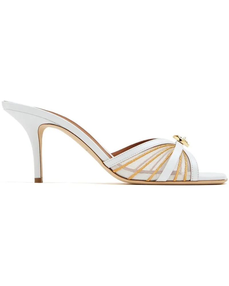 Malone Souliers Sandalen mit Gravur 70mm - Weiß Weiß