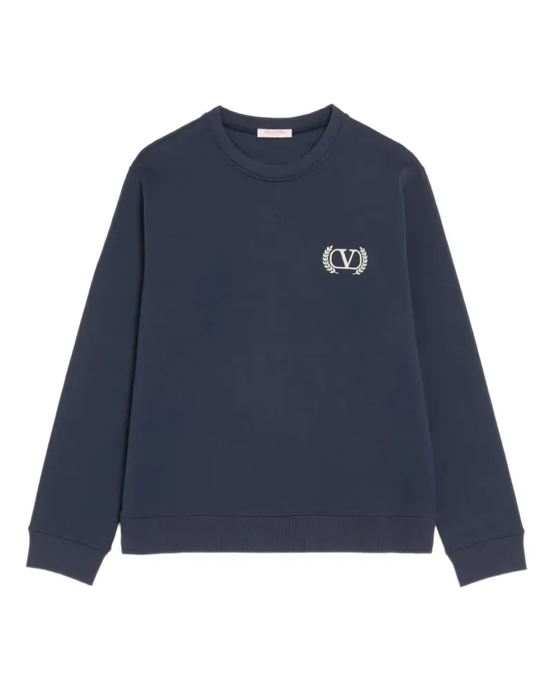 Valentino Garavani Sweatshirt mit Logo-Stickerei - Blau Blau
