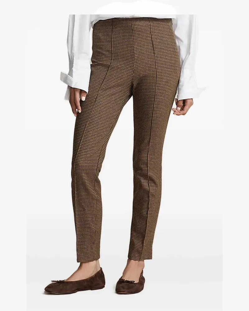 Ralph Lauren Hose mit Hahnentrittmuster - Braun Braun