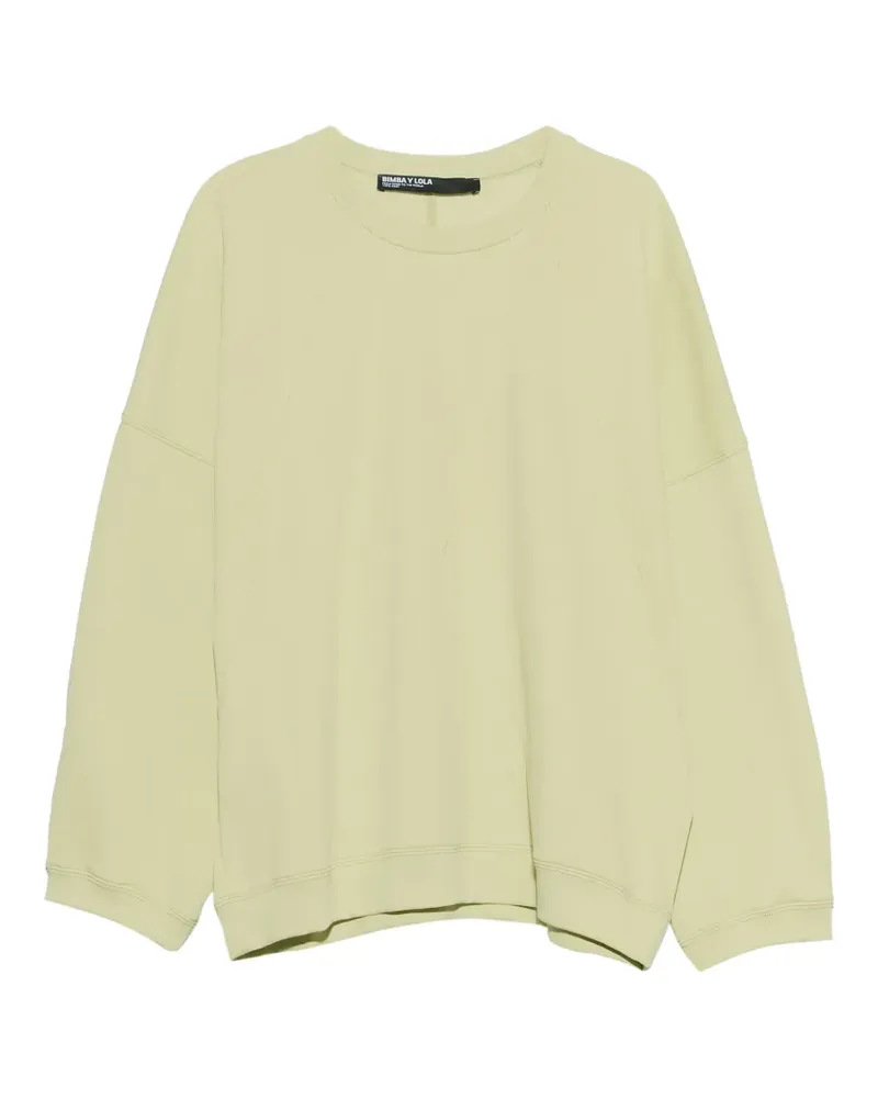 BIMBA Y LOLA Gerade Lime Sweatshirt mit Ziernähten - Gelb Gelb