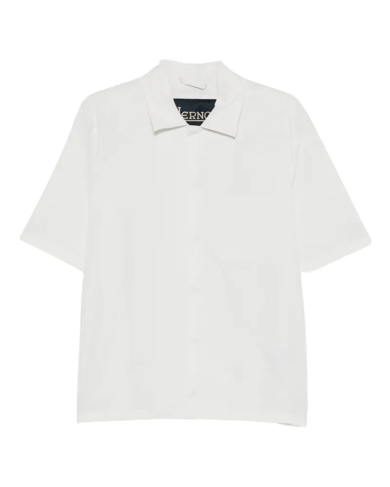 Herno seersucker-texture short-sleeve shirt - Weiß Weiß