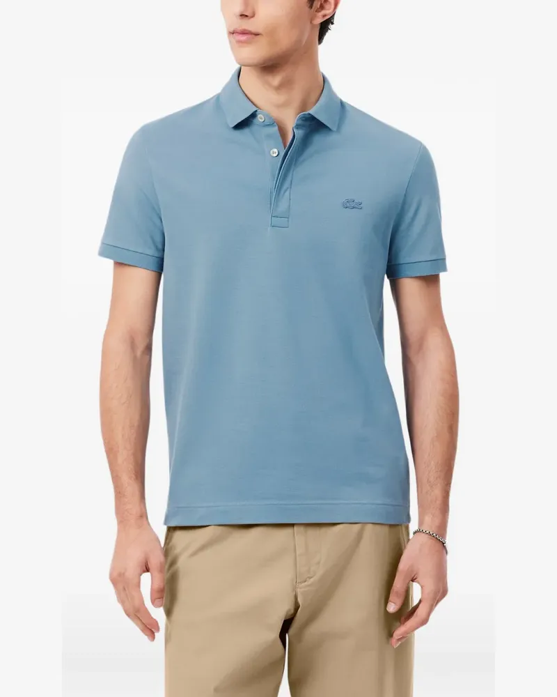 Lacoste Paris Poloshirt mit Logo - Blau Blau