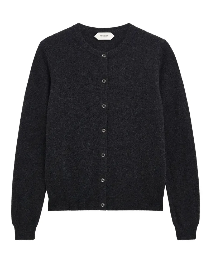 Pringle of Scotland Kaschmircardigan mit rundem Ausschnitt - Grau Grau