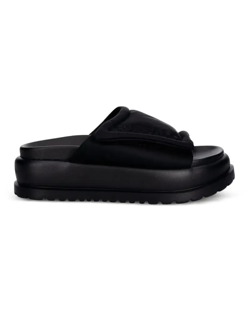 Buffalo Palma logo-embossed platform sandals - Schwarz Schwarz