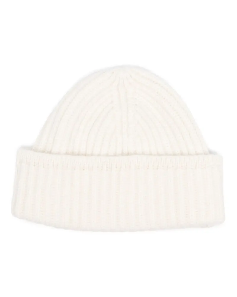 Blanca Grob gestrickte Beanie - Weiß Weiß