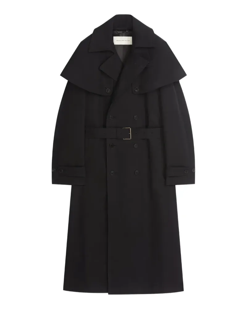 Dries van Noten Wasserabweisender Trenchcoat - Schwarz Schwarz