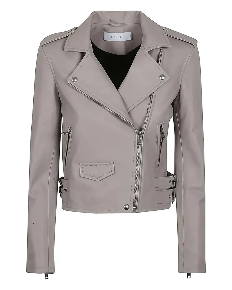 IRO Ashville leather jacket - Grau Grau