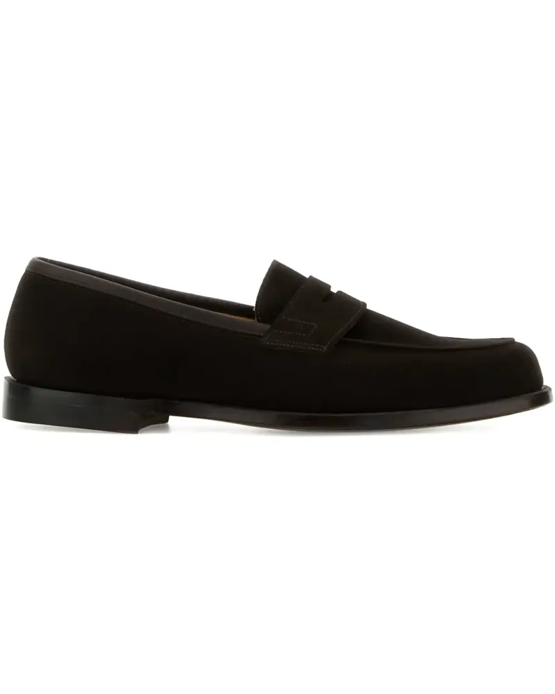 Crockett & Jones Grantham 2 Loafer aus Wildleder - Schwarz Schwarz