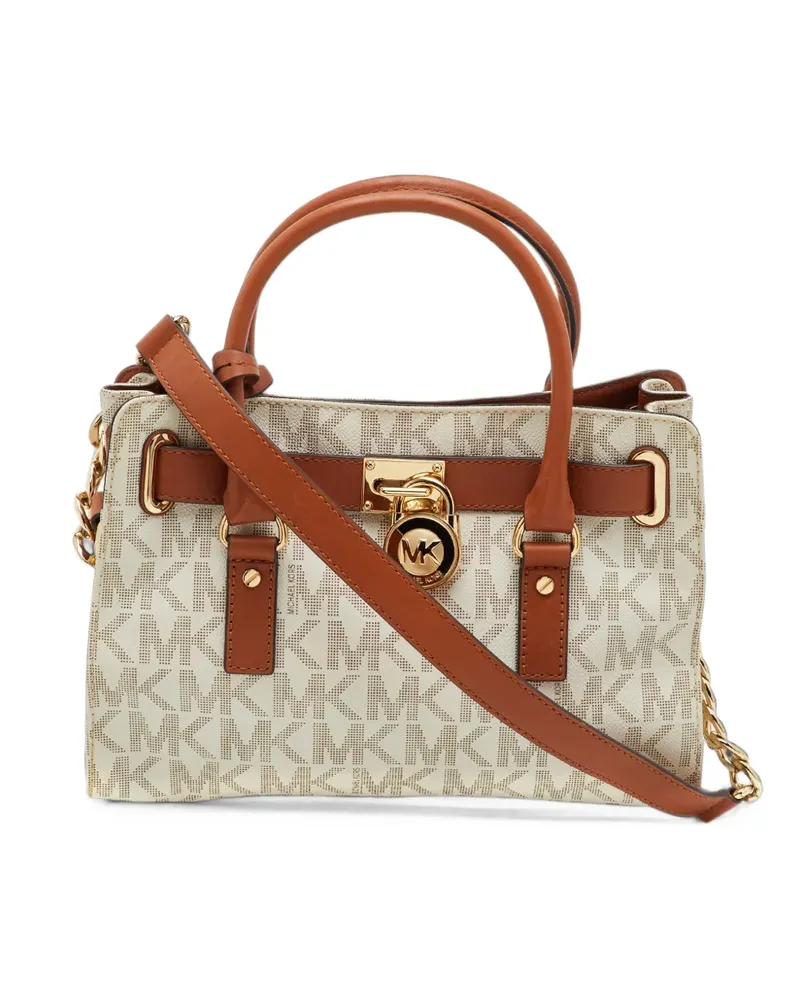Michael Kors Hamilton belted tote bag - Weiß Weiß