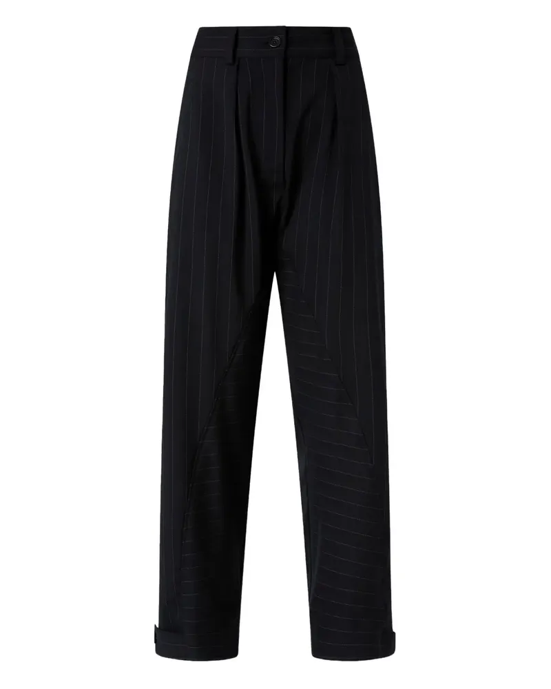 Pinko Hose mit Nadelstreifen - Schwarz Schwarz