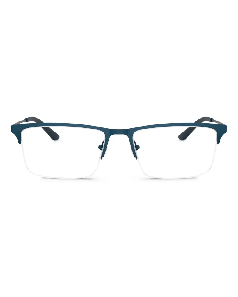 Emporio Armani rectangle-frame glasses - Blau Blau