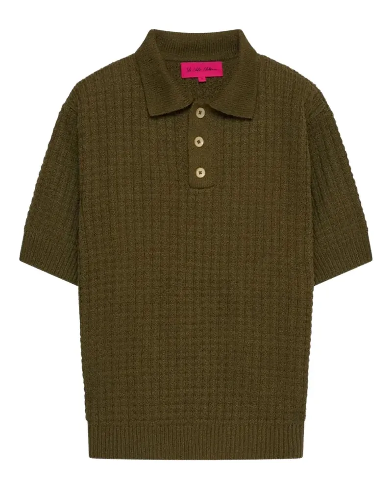 The Elder Statesman Gestricktes Poloshirt - Grün Grün