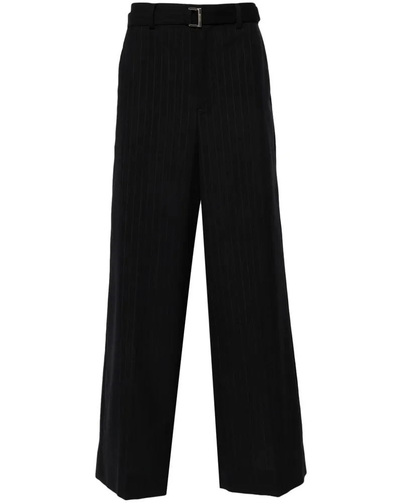Sacai Hose mit Nadelstreifen - Blau Blau