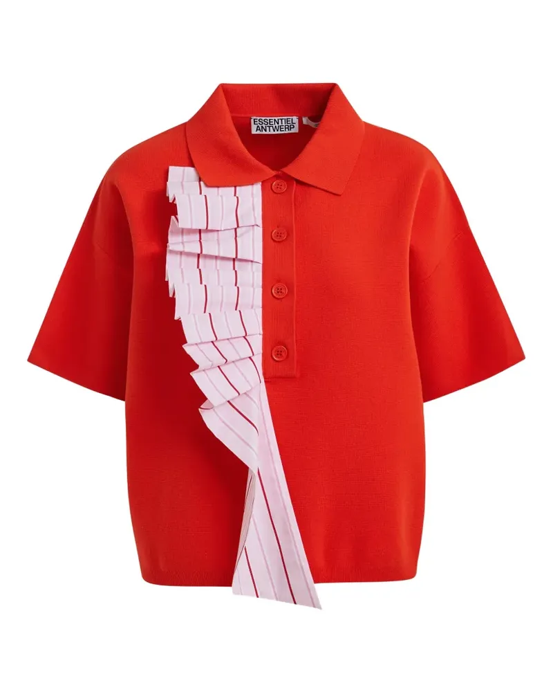 Essentiel Jumble short-sleeve polo shirt - Rot Rot