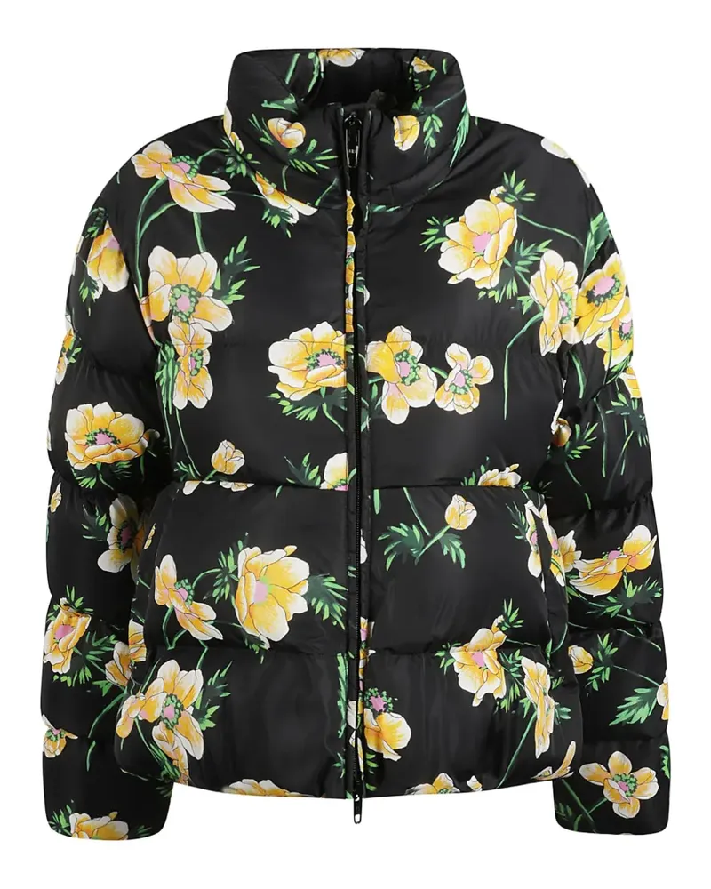 Balenciaga floral-print puffer jacket - Schwarz Schwarz