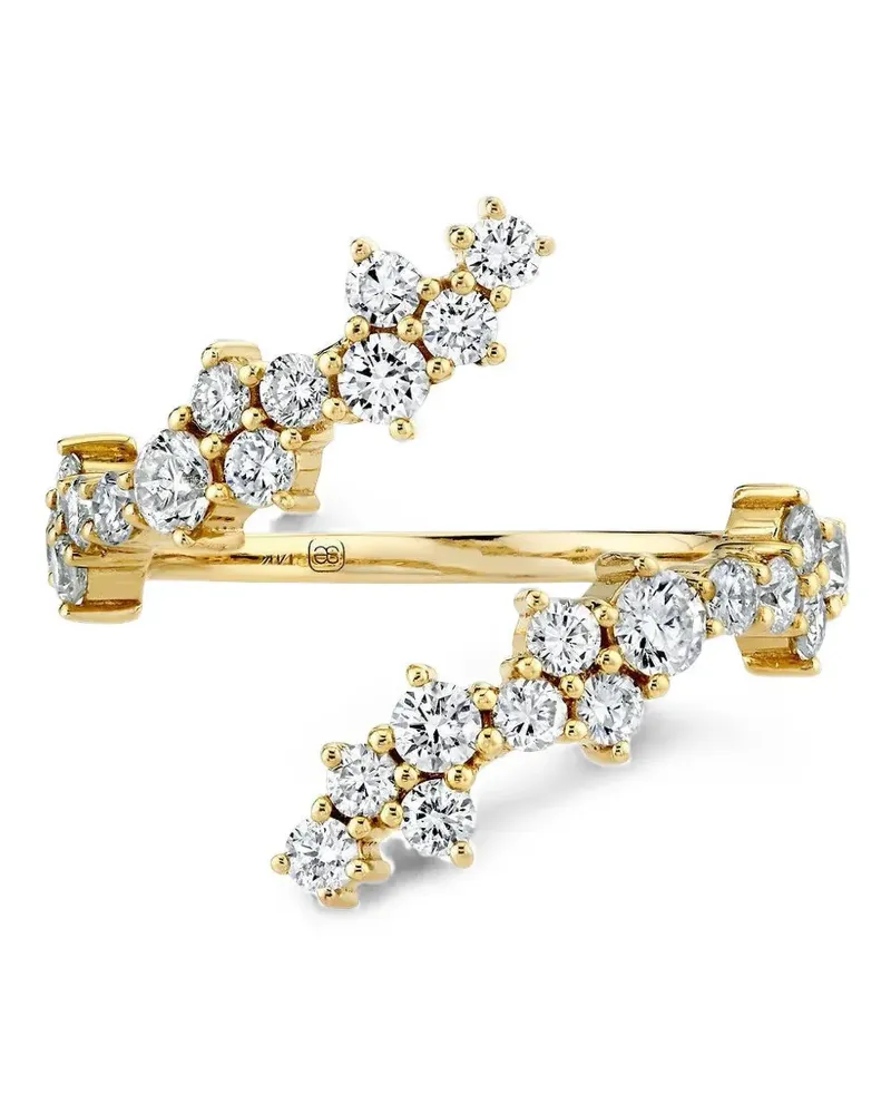 Sydney Evan diamond cocktail wrap ring - Gold Gold