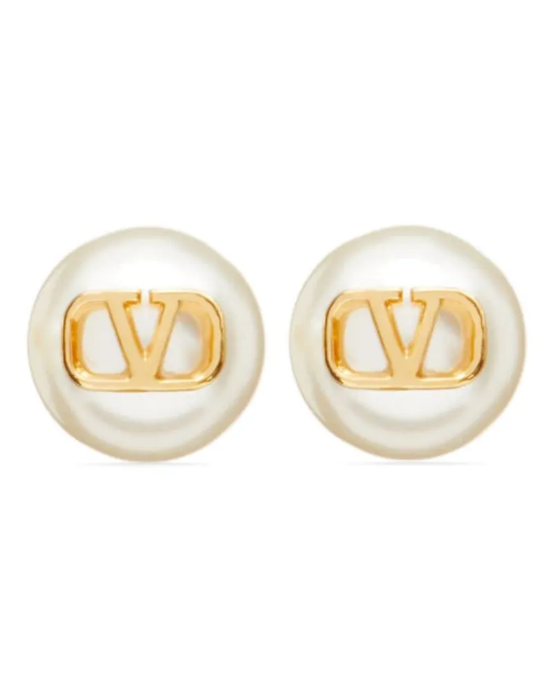 Valentino Garavani VLogo Signature Ohrstecker mit Perlen - Nude Nude