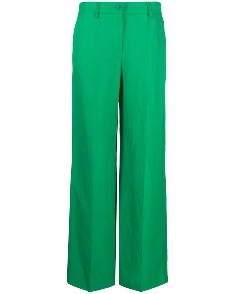 P.A.R.O.S.H. High-Waist-Hose mit weitem Bein - Grün Grün