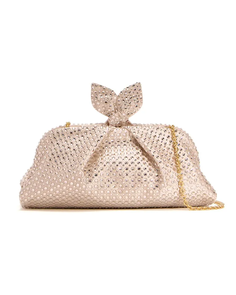 Aquazzura Clutch mit Kristallverzierung - Gold Gold