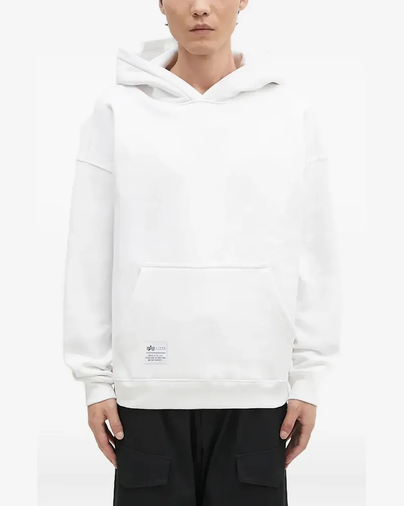 Alpha Industries Hoodie mit Logo - Weiß Weiß