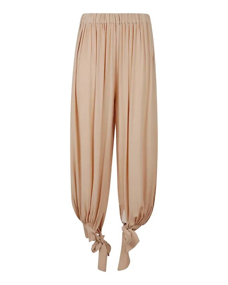 ANDAMANE Noor tie-fastening gathered trousers - Rosa Rosa