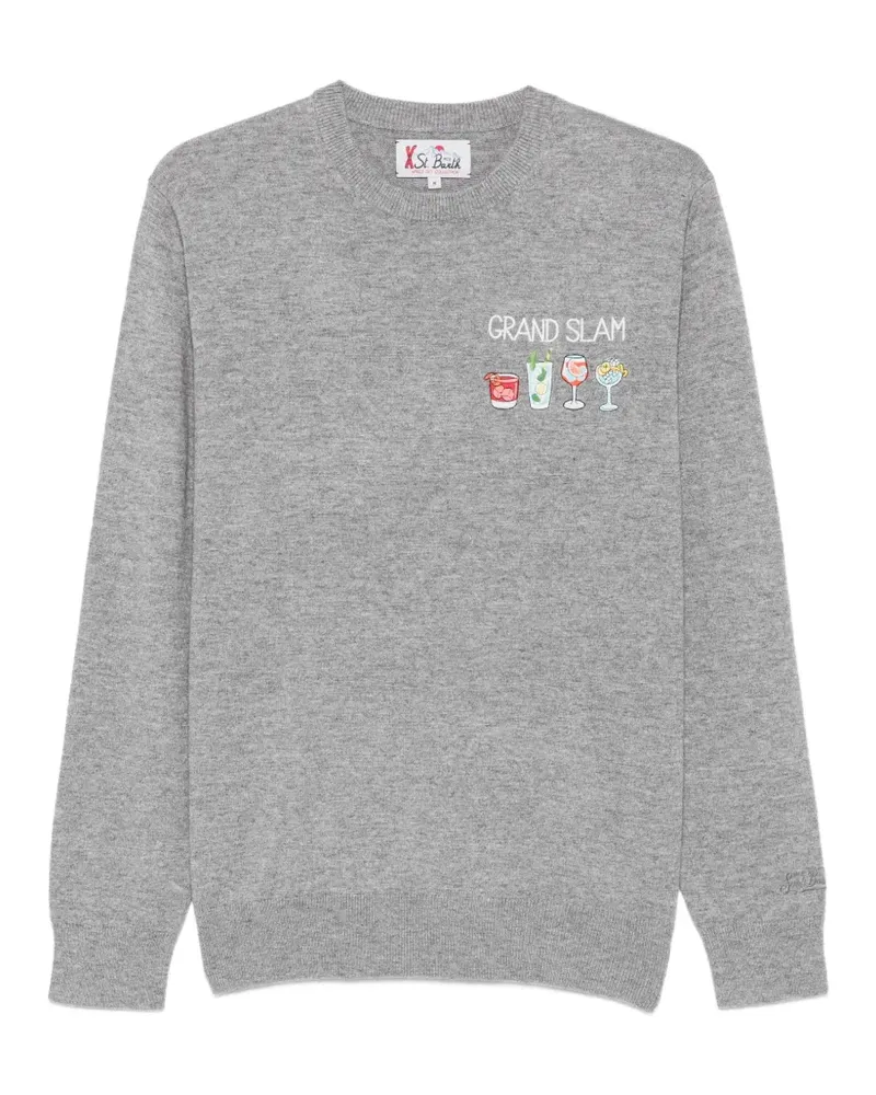 MC2 Saint Barth Bestickter Heron Pullover - Grau Grau
